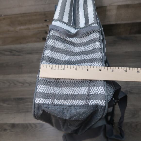 Thirty-One Gray White Backpack Lets Go - Picture 9 of 10